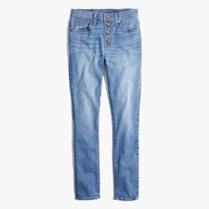 Madewell High Riser Button Crop Jeans